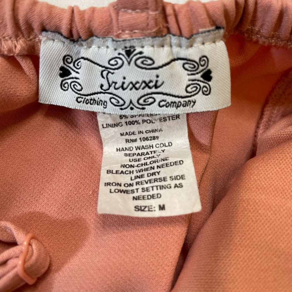 Trixxi size medium peach/Salem colored mini dress - Picture 5 of 6